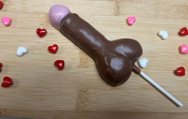 Chocolate penis lollipop - Caramel filled